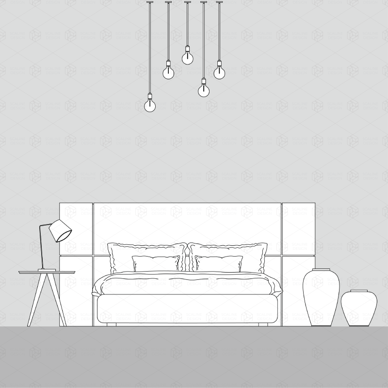 top view furniture cad vector drawing cad drawing vector drawing cad block