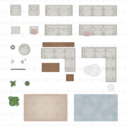 top view furniture cad vector drawing cad drawing vector drawing cad block