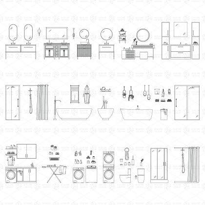 top view furniture cad vector drawing cad drawing vector drawing cad block