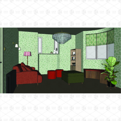 Shelley's project living room 3D